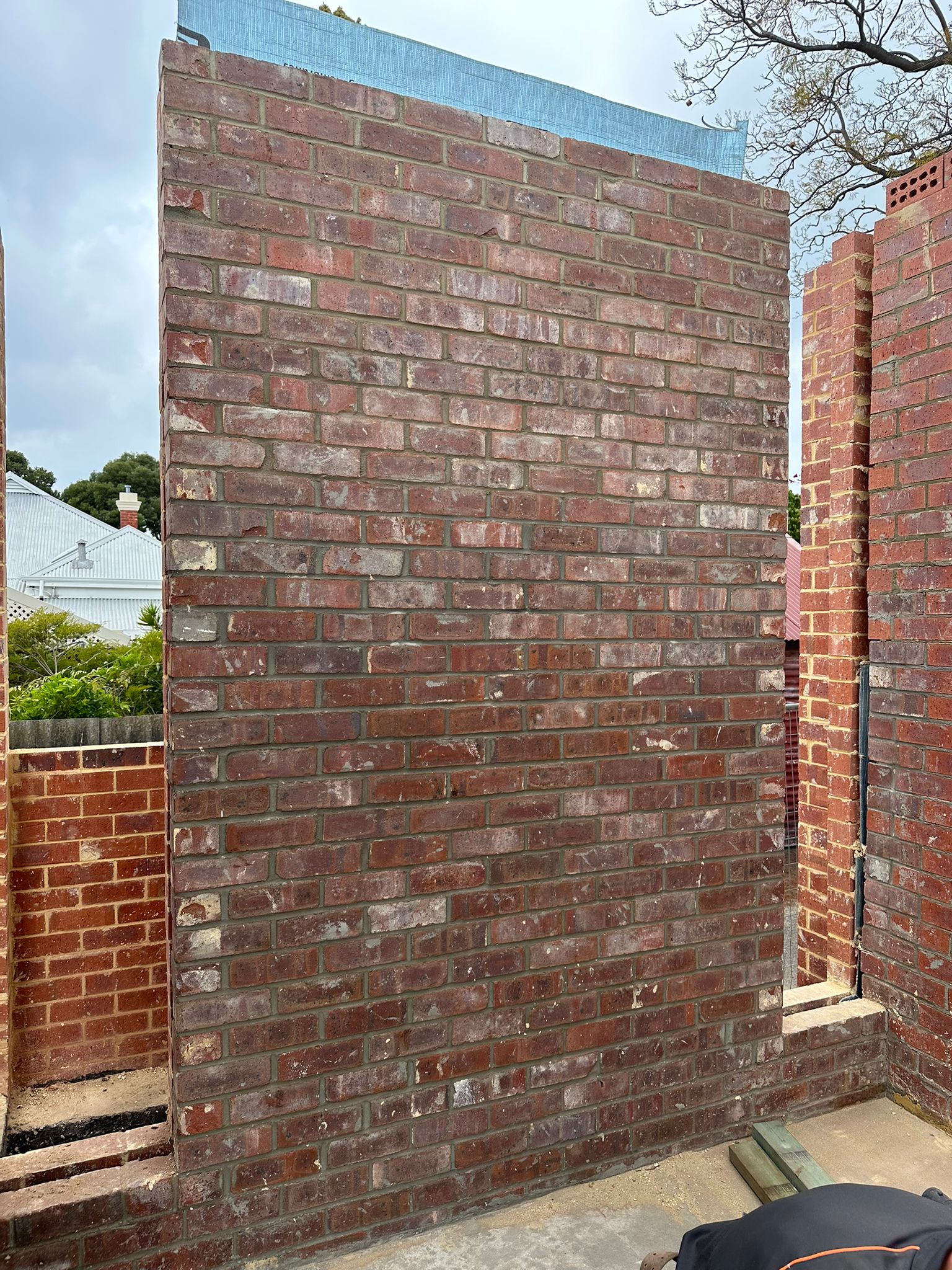 Kershaw St Subiaco in-and-out bond boundary wall photo 5